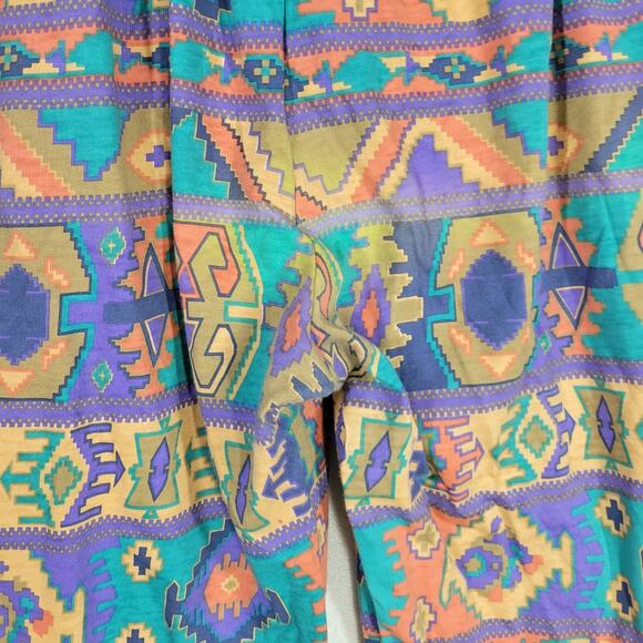 Vintage Chicos Pants Womens Large Abstract Cottagecore Grandma 100% Cotton Pant - Picture 12 of 12
